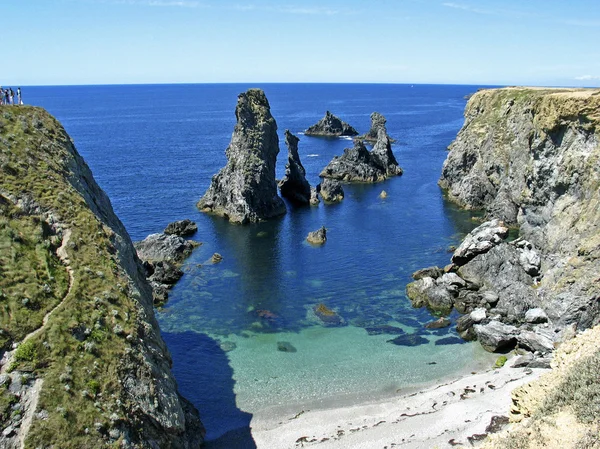 stock image Belle-Ile, Les aiguilles de Port Coton