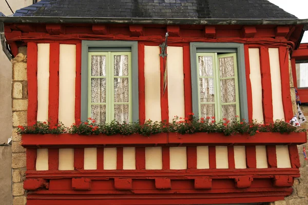 Quimper, casa in legno, Bretagna — Foto Stock