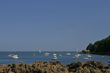 Cawsand near Plymouth, Cornwall, England clipart