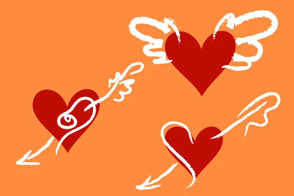 Καρδιές του Αγίου Valentain — Διανυσματικό Αρχείο