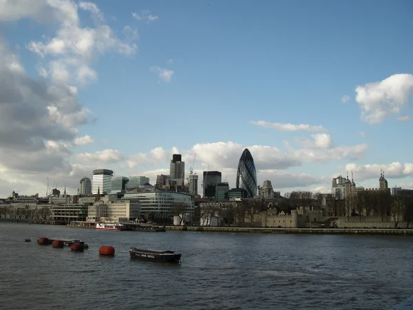 Thames rivier, london, Verenigd Koninkrijk — Stockfoto