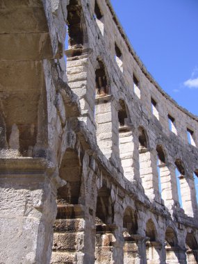 pula, Hırvatistan'ın Roma arenada