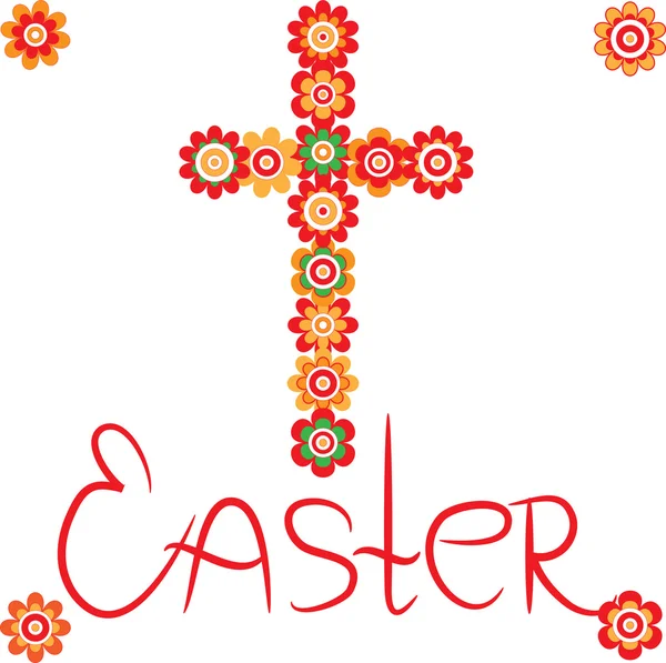 Великдень хрест — стоковий вектор