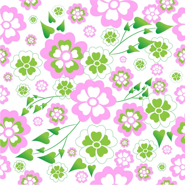 Spring background. Seamless. — Stock Vector