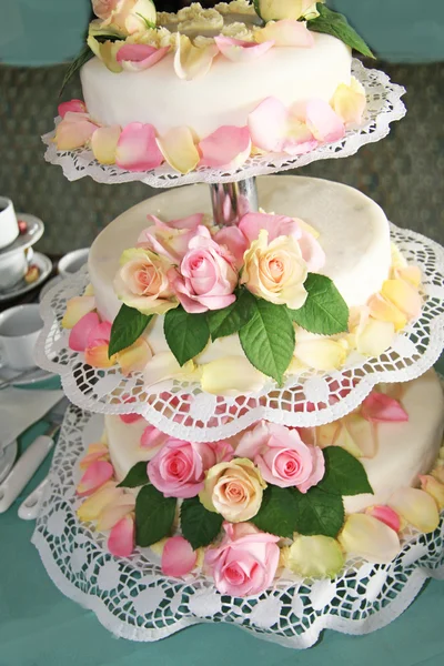 Bruiloft of bithday taart — Stockfoto
