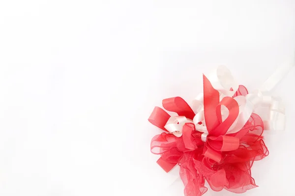 Kırmızı hediye döngü — Stok fotoğraf