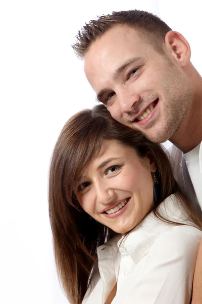 Mladý pár se spolu směje — Stock fotografie