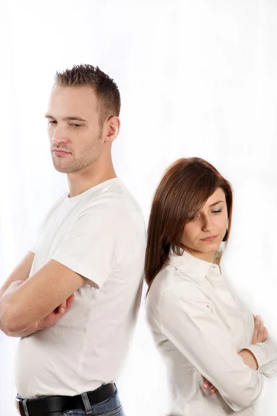 Young couple fights. — Stock Photo, Image