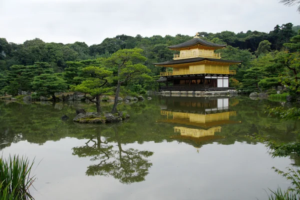 Gouden paviljoen in kyoto Rechtenvrije Stockfoto's