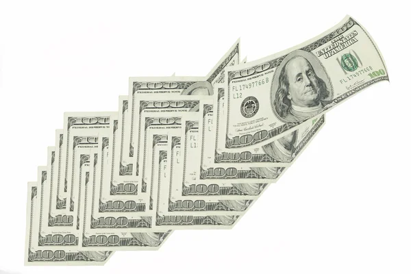 Graf para üzerinden git yukarı doğru — Stok fotoğraf