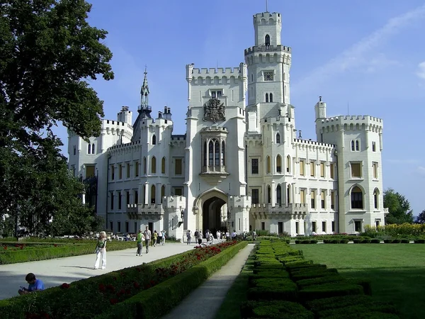 Замок Gluboka — стокове фото