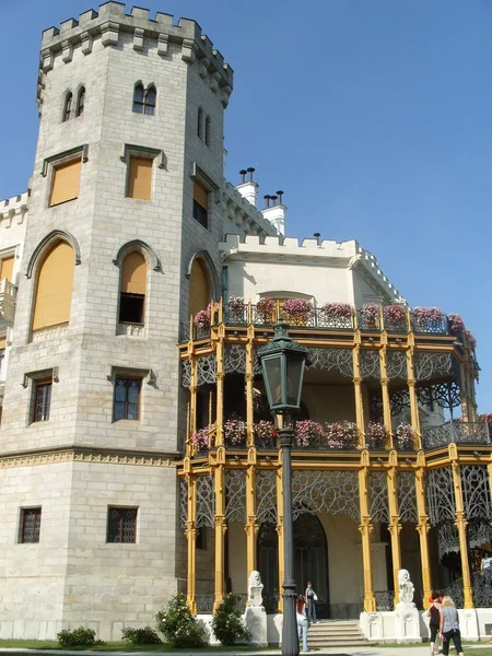 Замок Gluboka — стокове фото