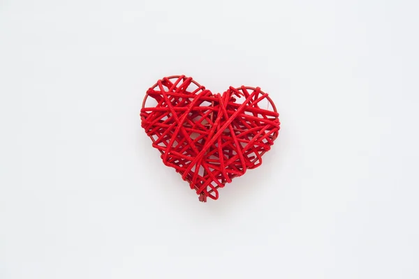 stock image Heart shaped straw