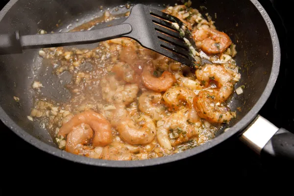 stock image Fried fresh shrimps