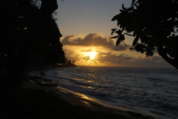 Kauai sonnenuntergang Stockbild