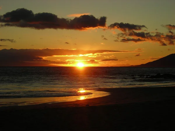 Maui Sonnenuntergang Stockbild