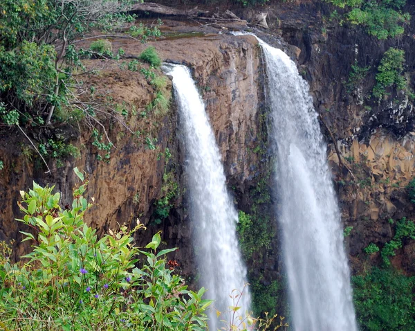 Opaekaa 瀑布，考艾岛 — 图库照片