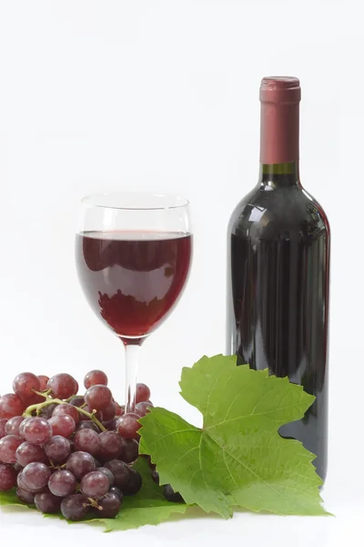 Eine Flasche Rotwein — Stockfoto