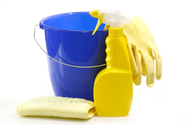 Bucket and a Spray Bottle — Stock Photo, Image
