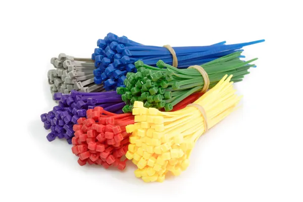 Corbatas de cable coloridas — Foto de Stock