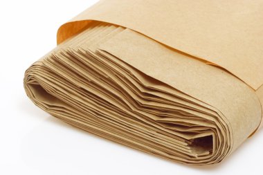 Rolled paper bag clipart