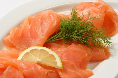 Smoked salmon clipart