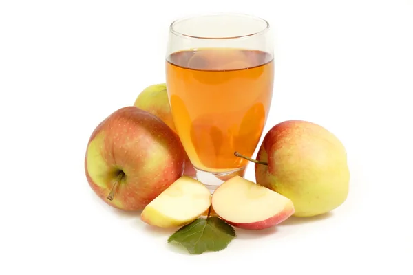 Холодний яблучного соку — стокове фото