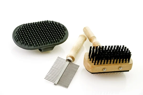 Dog brushing tools — Stock Photo, Image