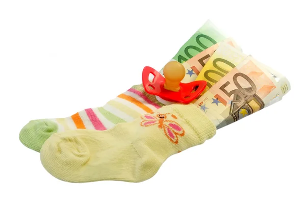 Дитячі шкарпетки з соску — стокове фото