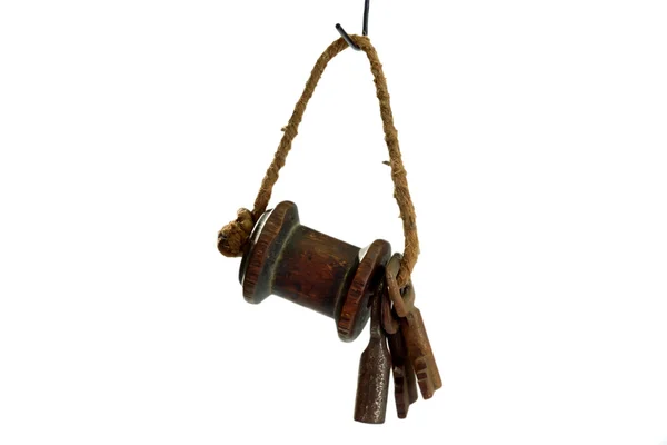 Un antico mazzo di chiavi — Foto Stock