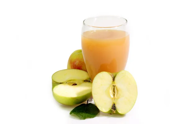 Naturally cloudy apple juice — Stock Photo, Image