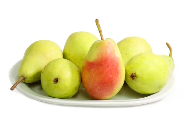 Pears on a plate — Stock Photo, Image