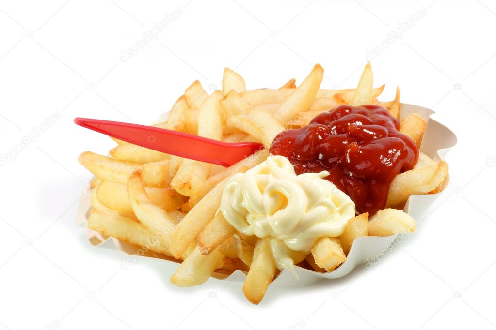 French Fries with tomato sauce