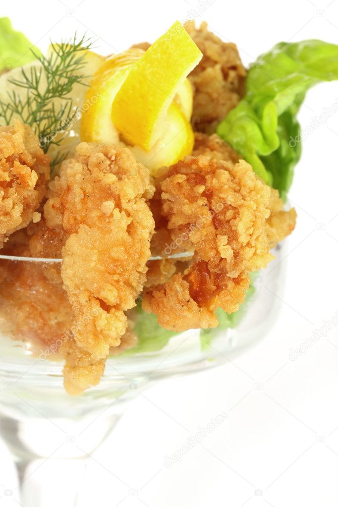 Deep fried Kings prawns Stock Photo by ©Colour 1547456