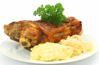 Bavarian knuckle of pork clipart