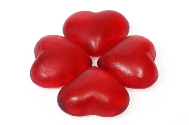 Wine gum hearts clipart