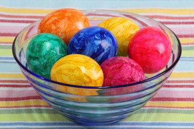 Colorful eggs clipart