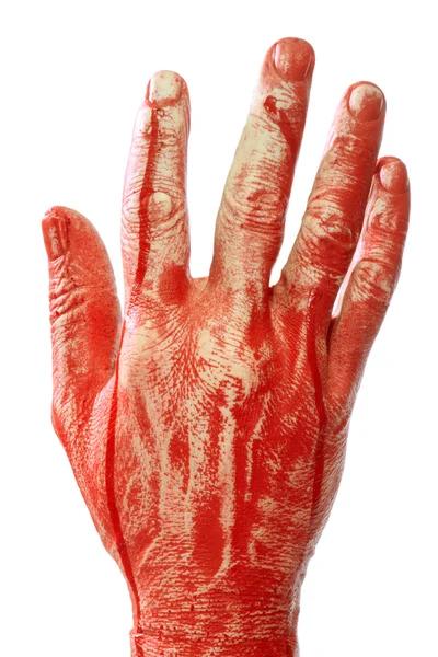 Krvavá ruka — Stock fotografie