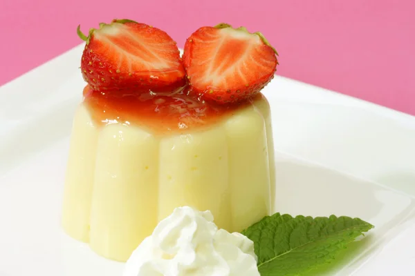 Vanilla pudding — Stock Photo, Image