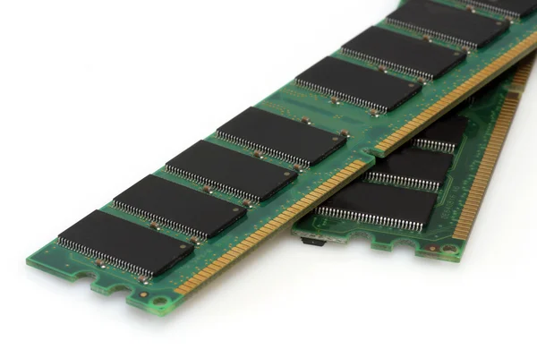 Moduły pamięci RAM — Zdjęcie stockowe