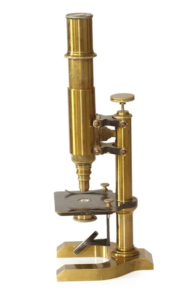 Винтажный микроскоп — стоковое фото