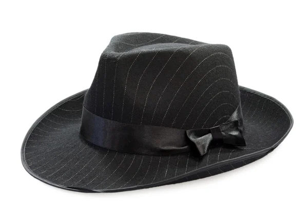 Siyah erkek şapkası — Stok fotoğraf