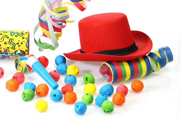 Rode feest hoed — Stockfoto