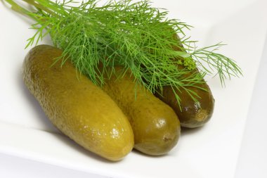 Pickle and dill herbs clipart