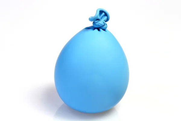 Blauwe kneating ballon — Stockfoto