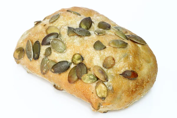 Pumpkinseed bread roll — Stock Photo, Image
