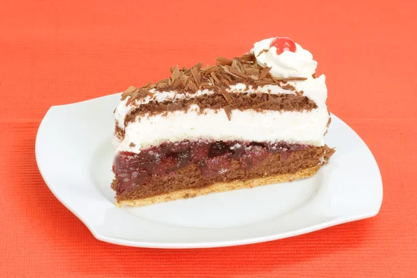 Black Forest gateau cake — Stock Photo, Image
