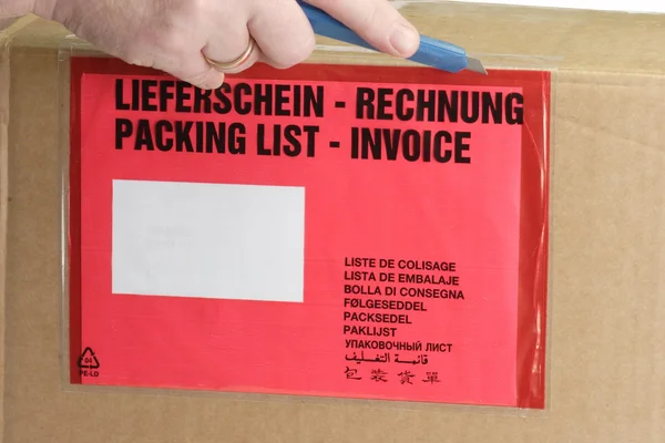 stock image Packing list