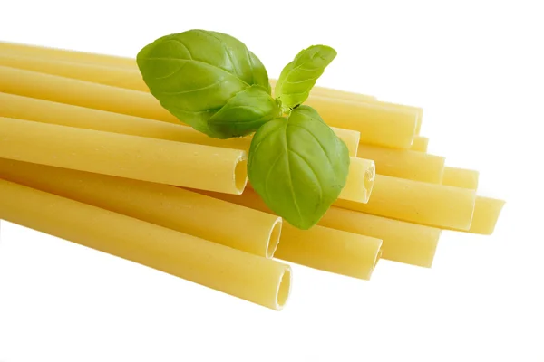 Noodles with basil — Stock Photo, Image