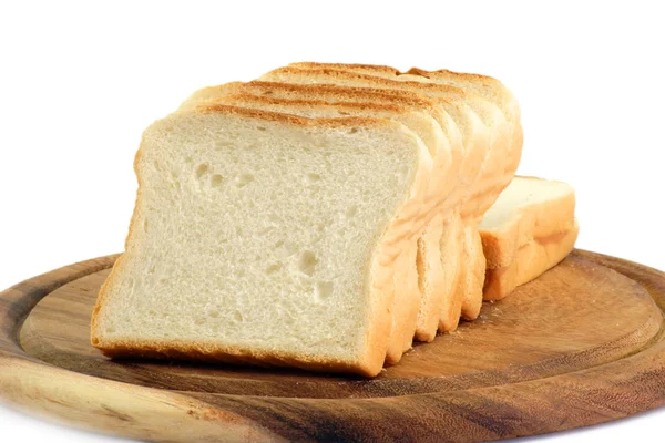 Pane tostato su tavola da cucina — Foto Stock